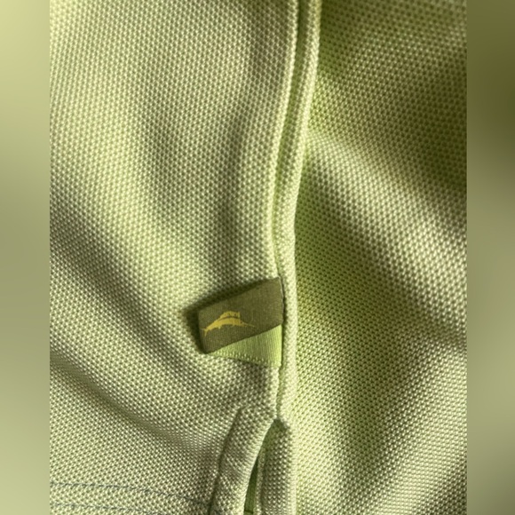 Tommy Bahama Emfielder Supima Lime Green Tech Polo Shirt Size 3XT - Picture 7 of 7